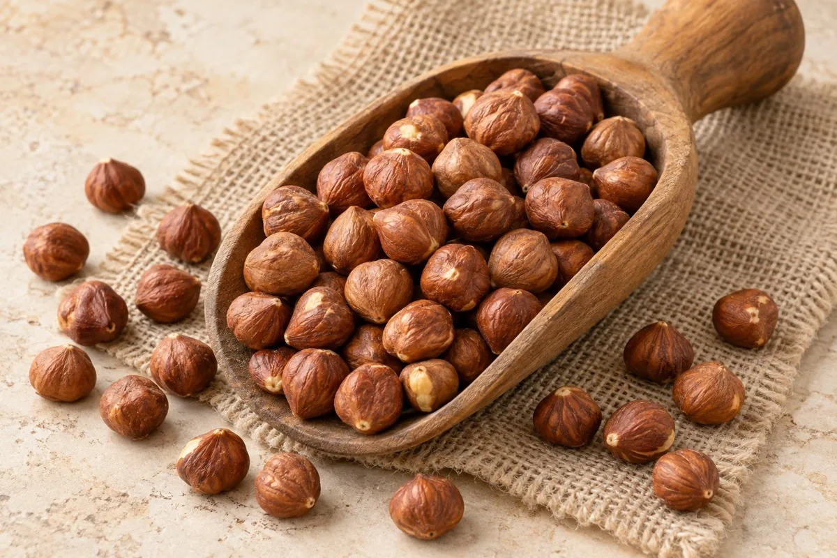 Lískové ořechy – surový produkt
